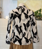 Coat Collar Button Down Shirt Blouse