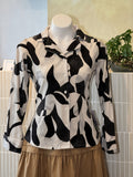 Coat Collar Button Down Shirt Blouse