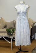 Polka Dot Sleeveless Midi Dress