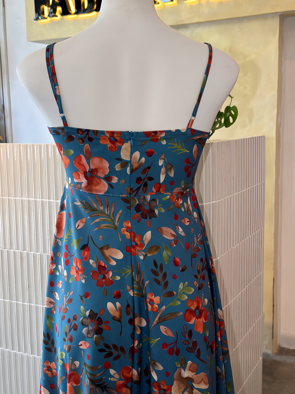 Floral Printed Flared Maxi Dress
