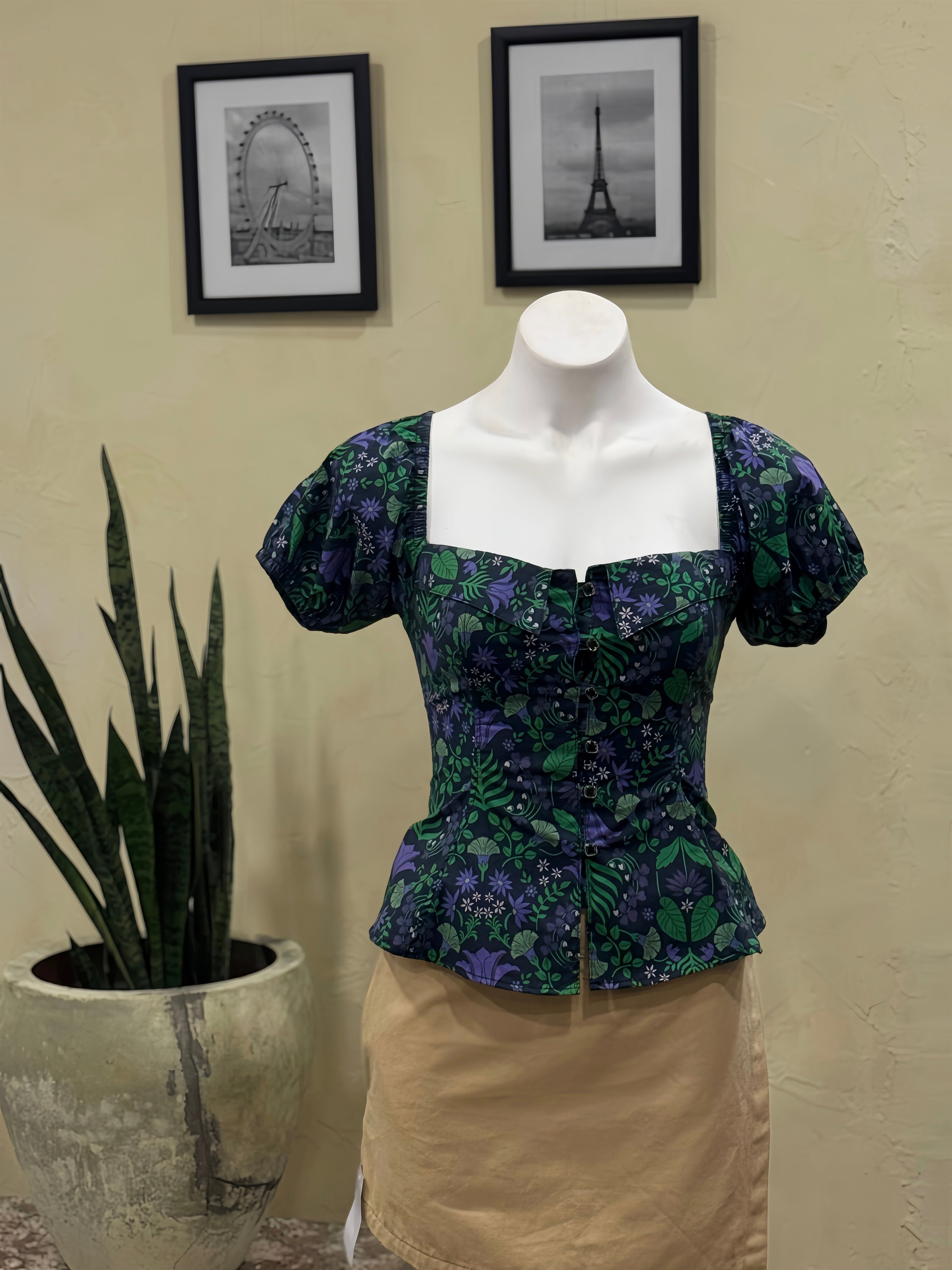 Floral Muse Puff Sleeve Top