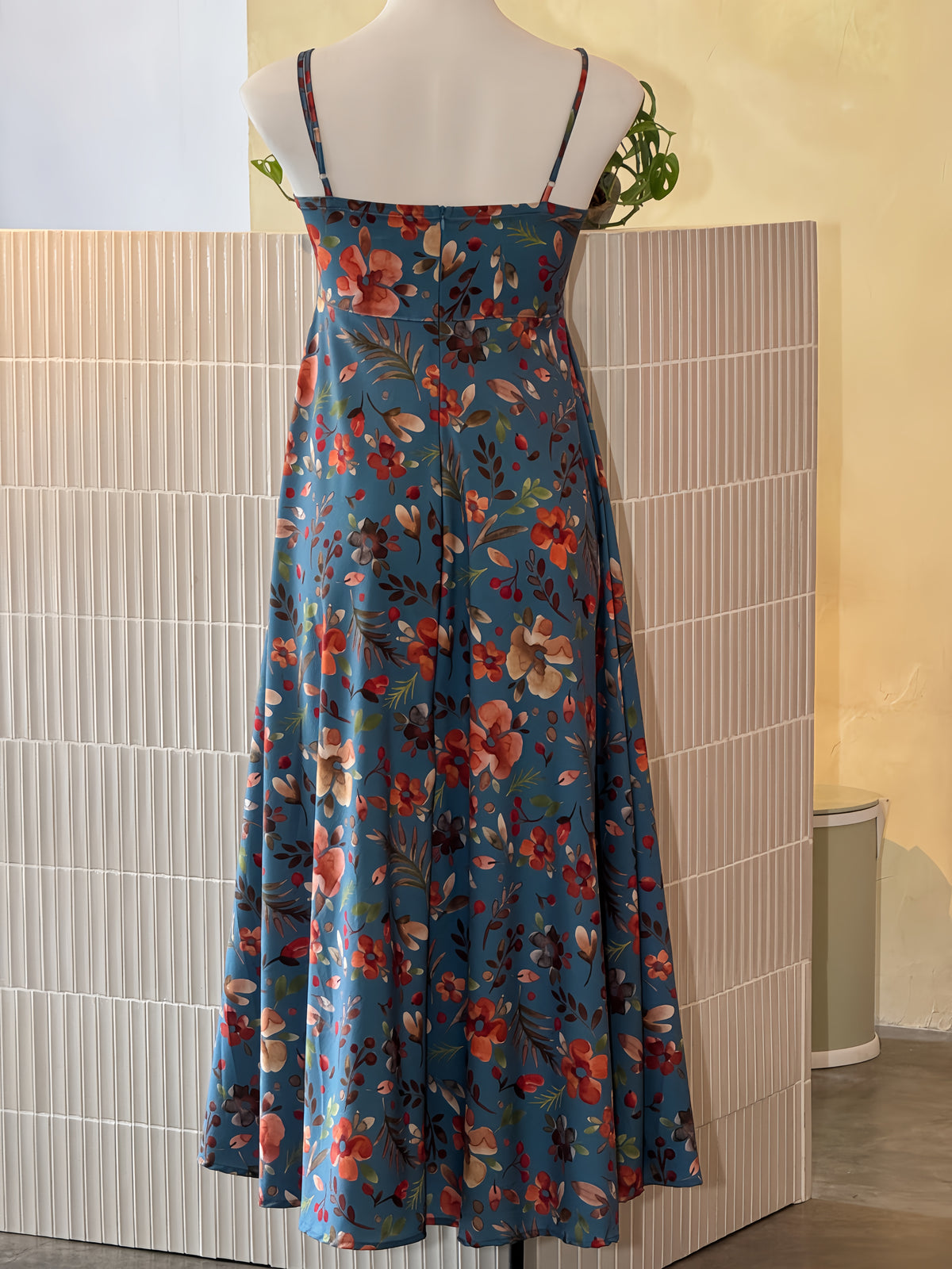 Floral Printed Flared Maxi Dress