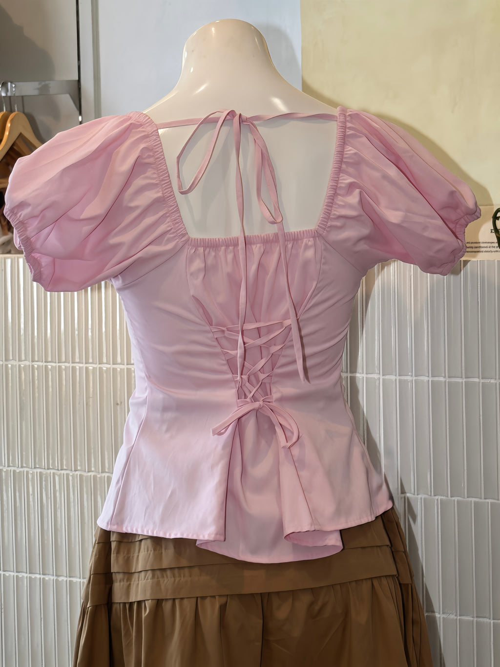 Pink Petal Puff Sleeve Top
